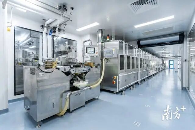 仙乐健康软胶囊智能车间投产后，产能大大增长。  受访者供图