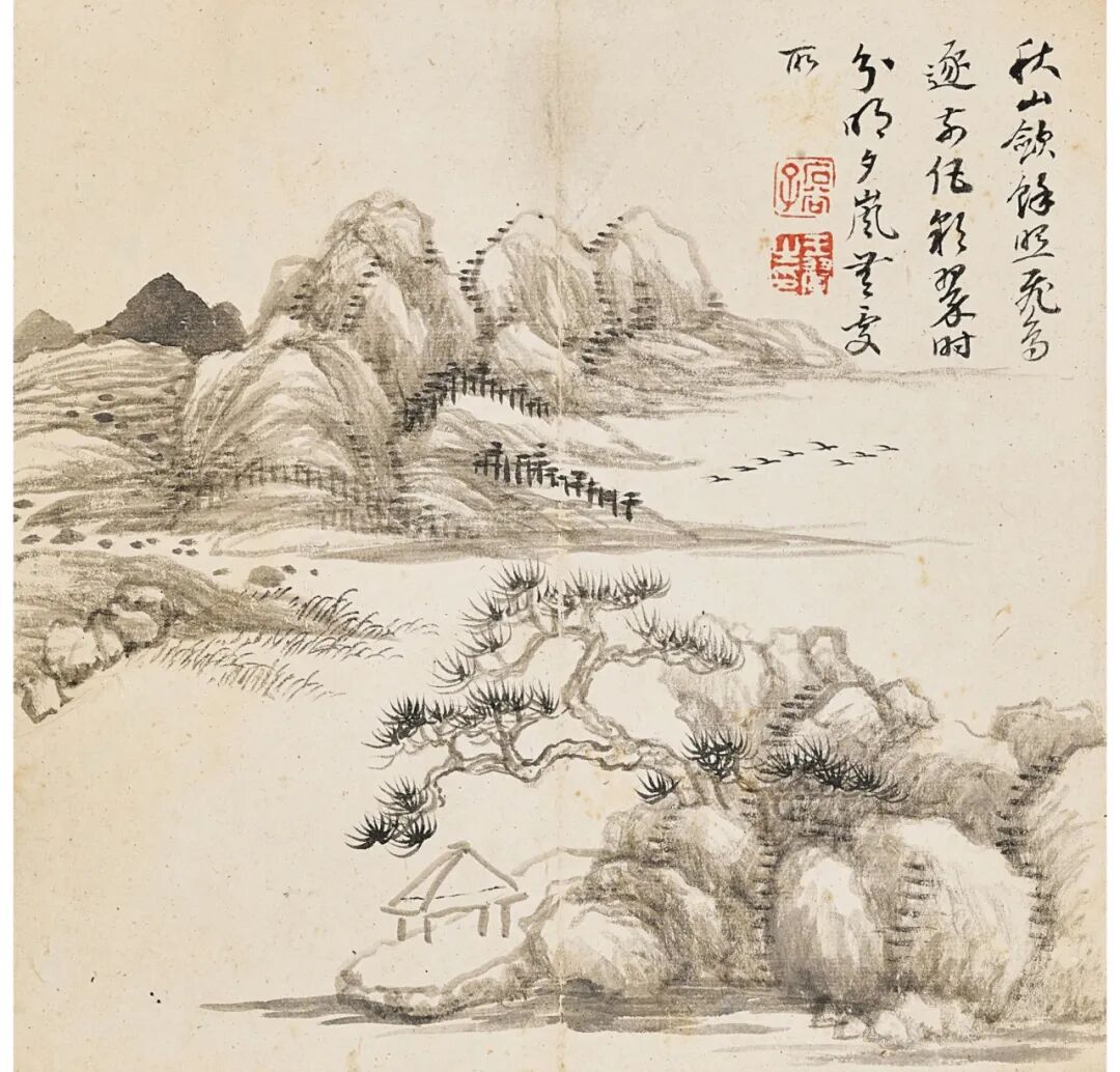 000,000 -5,000,000 港元王翚《山水册》十六开册,有取意唐宋元人诗句