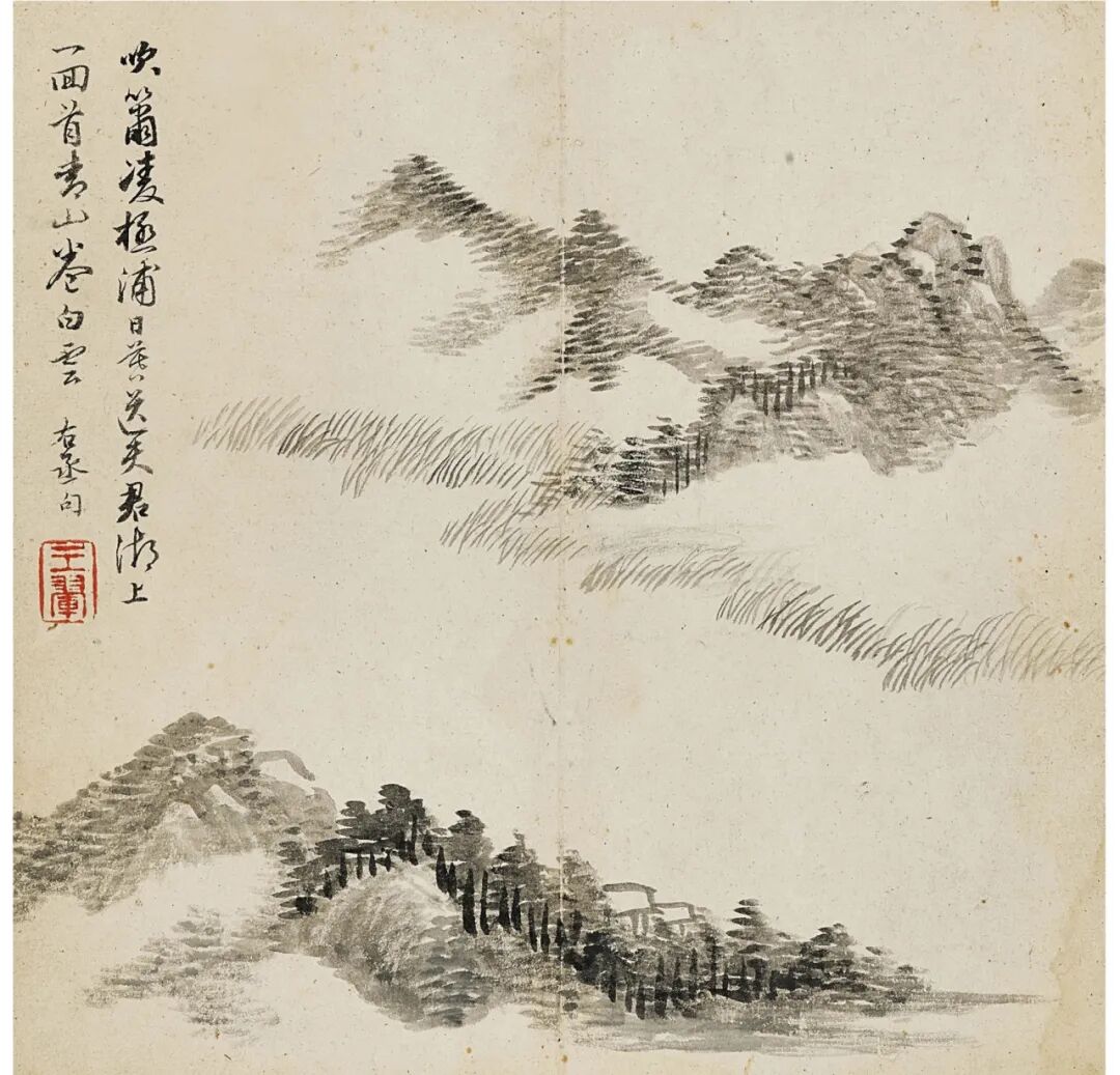 (16)估价:3,000,000 -5,000,000 港元王翚《山水册》十六开册,有取意