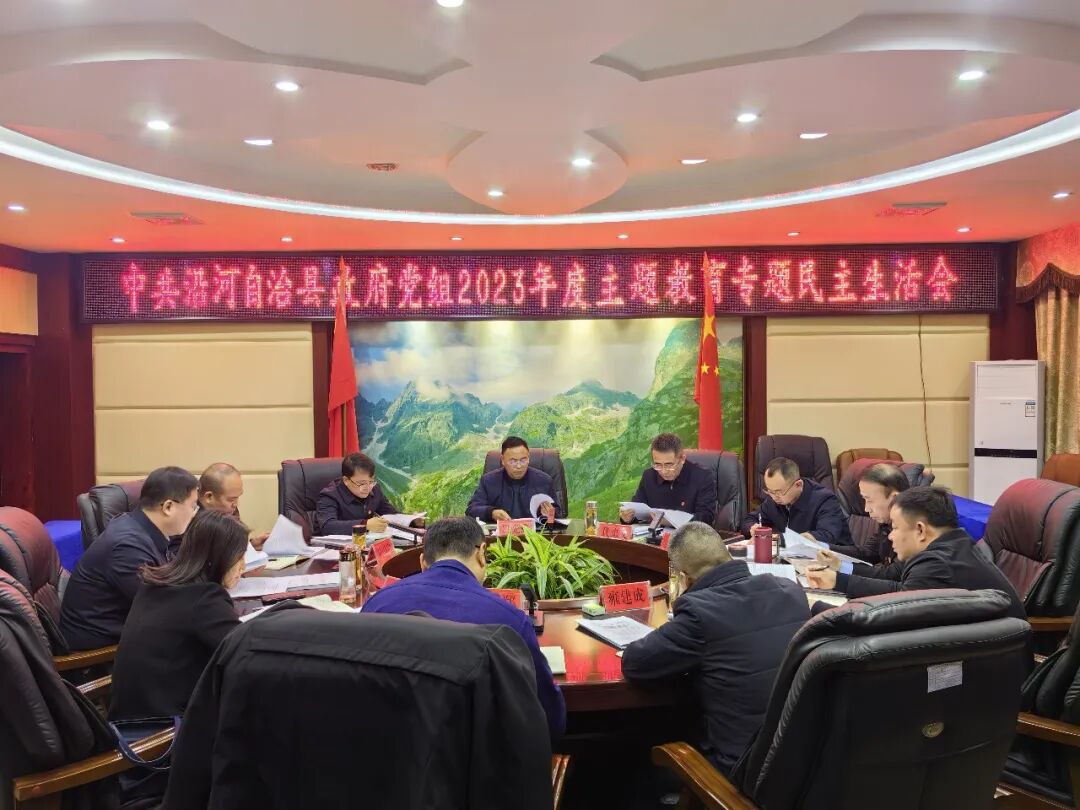 沿河自治县人民政府党组召开主题教育专题民主生活会(图1)