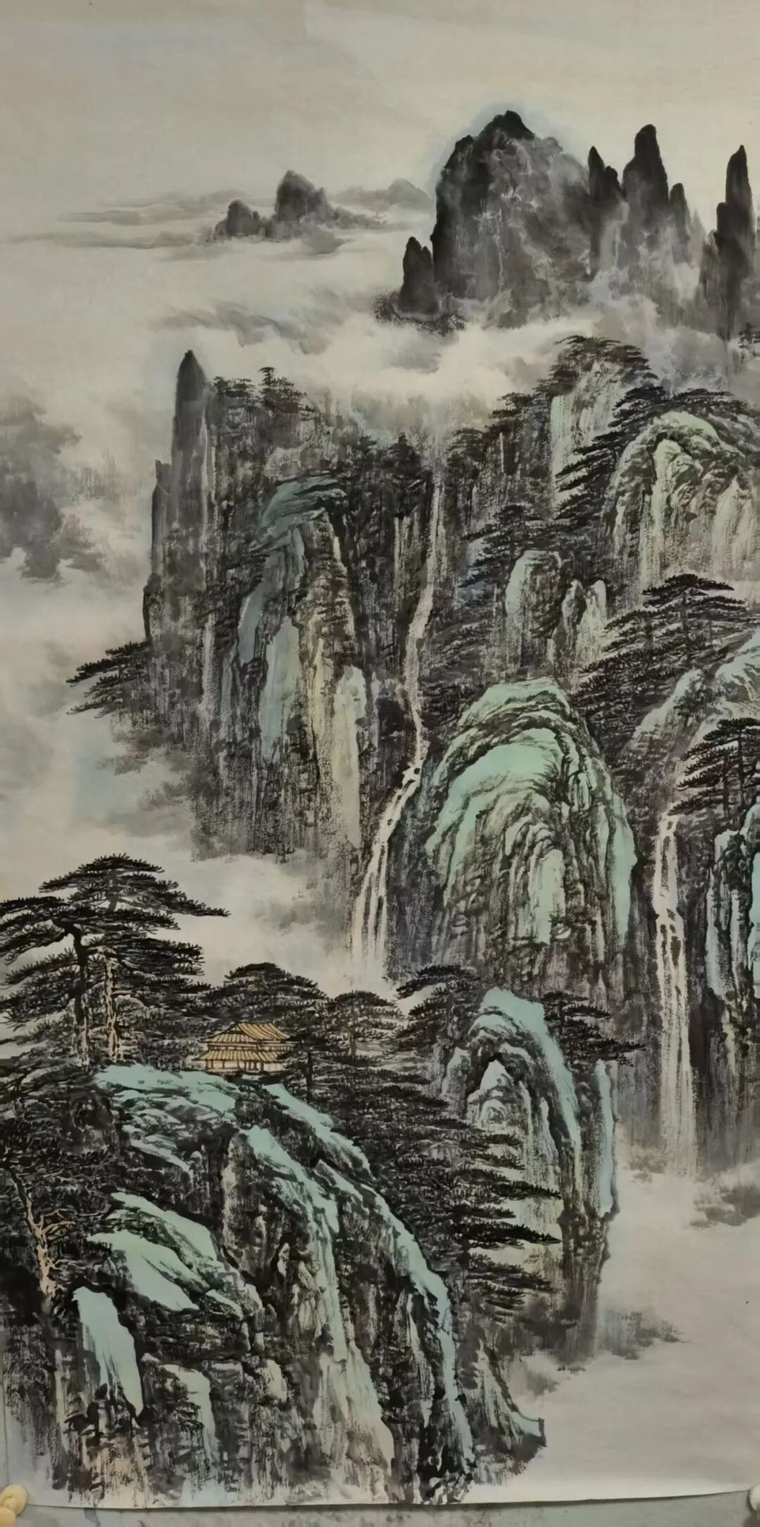 花勇兵山水画赏析：笔揽烟霞开远岫，墨凝丘壑见清襟（图11）