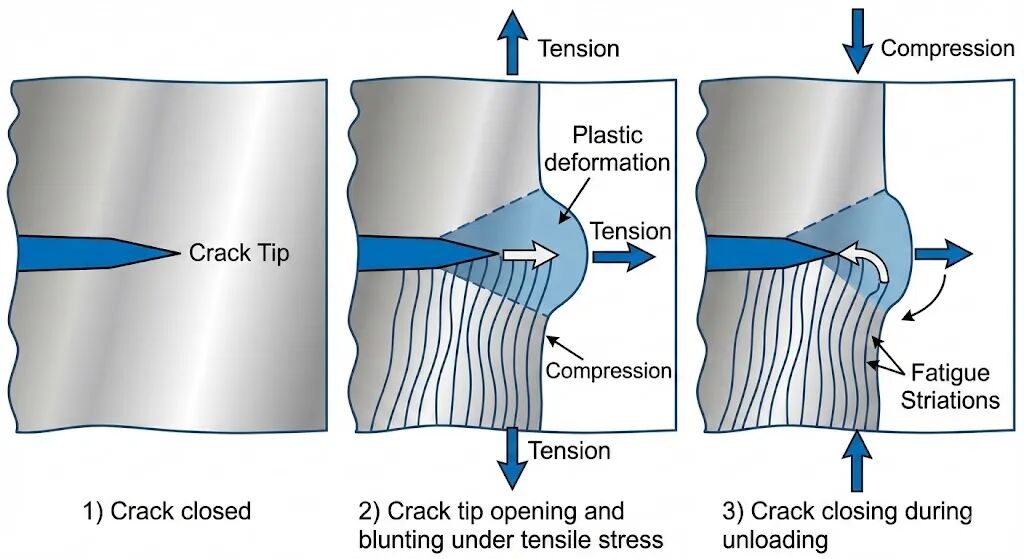 材料疲劳与裂纹：从宏观裂缝到微观起源
