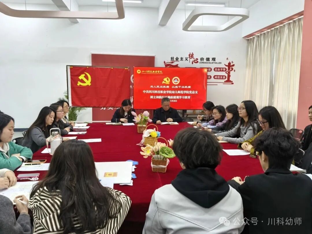 川科幼儿师范学院党总支｜深学笃行正确政绩观 砥砺初心开好组织生活会(图5)