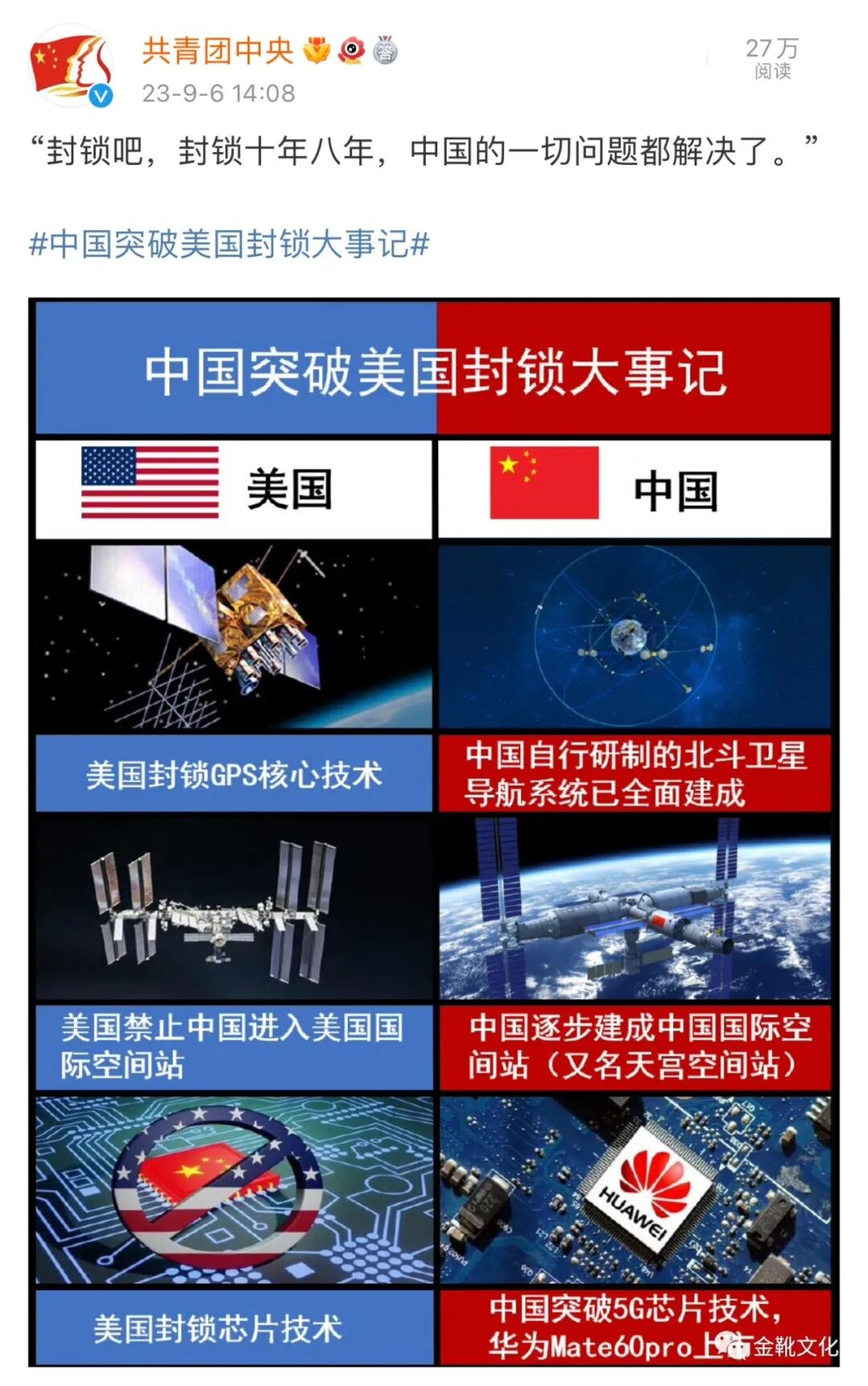 突破帝国主义的技术封锁，造福包括第三世界国家在内的全世界无产者，这是新中国自1949年10月成立伊始起就背下的历史责任。