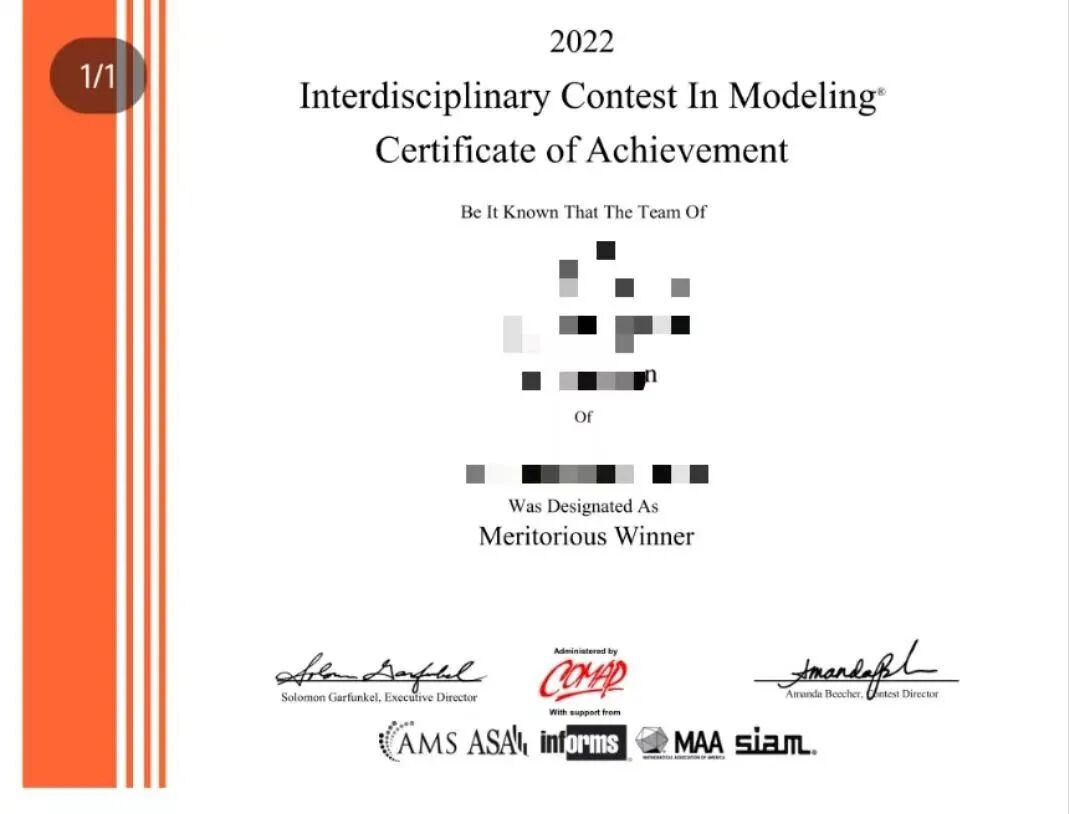 2022美赛成绩出来了!