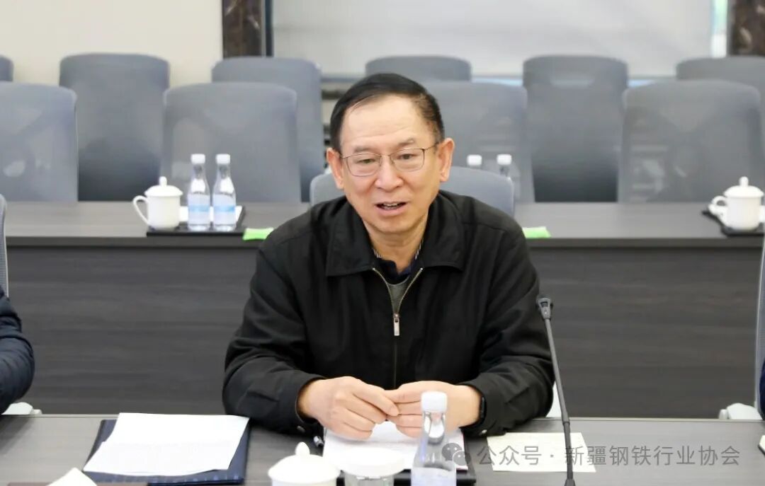 中国钢铁工业协会党委常委、副会长骆铁军一行来八钢走访调研(图4)