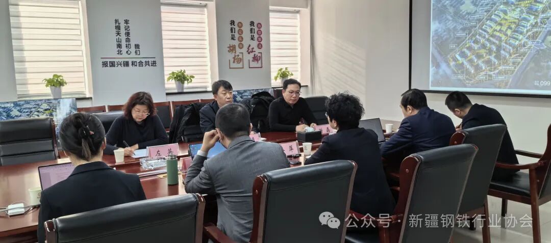 新疆钢铁行业协会协同自治区石油化工处调研新业集团沃疆产业园(图1)