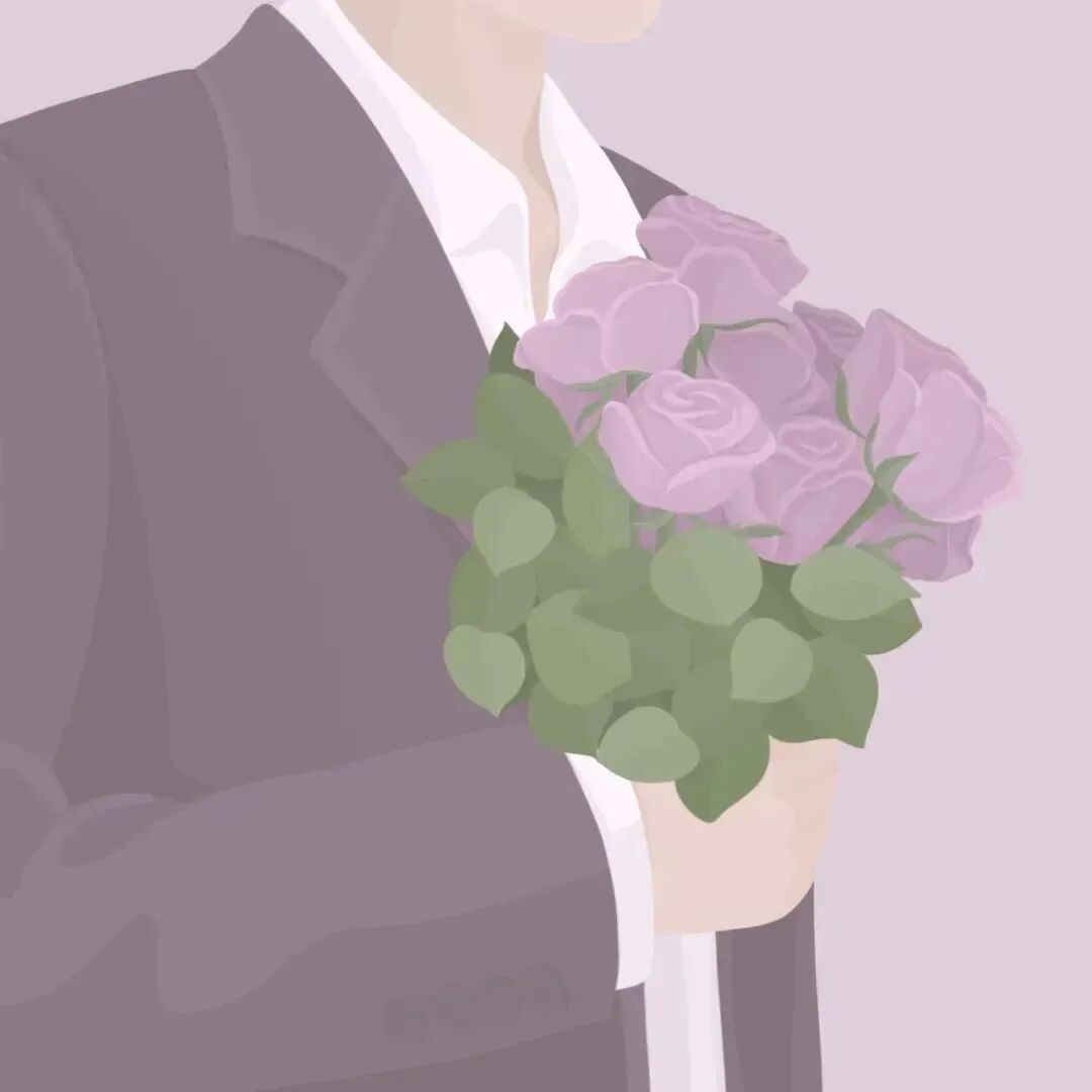 xhshouhuiqinglvtg鲜花手绘情侣头像