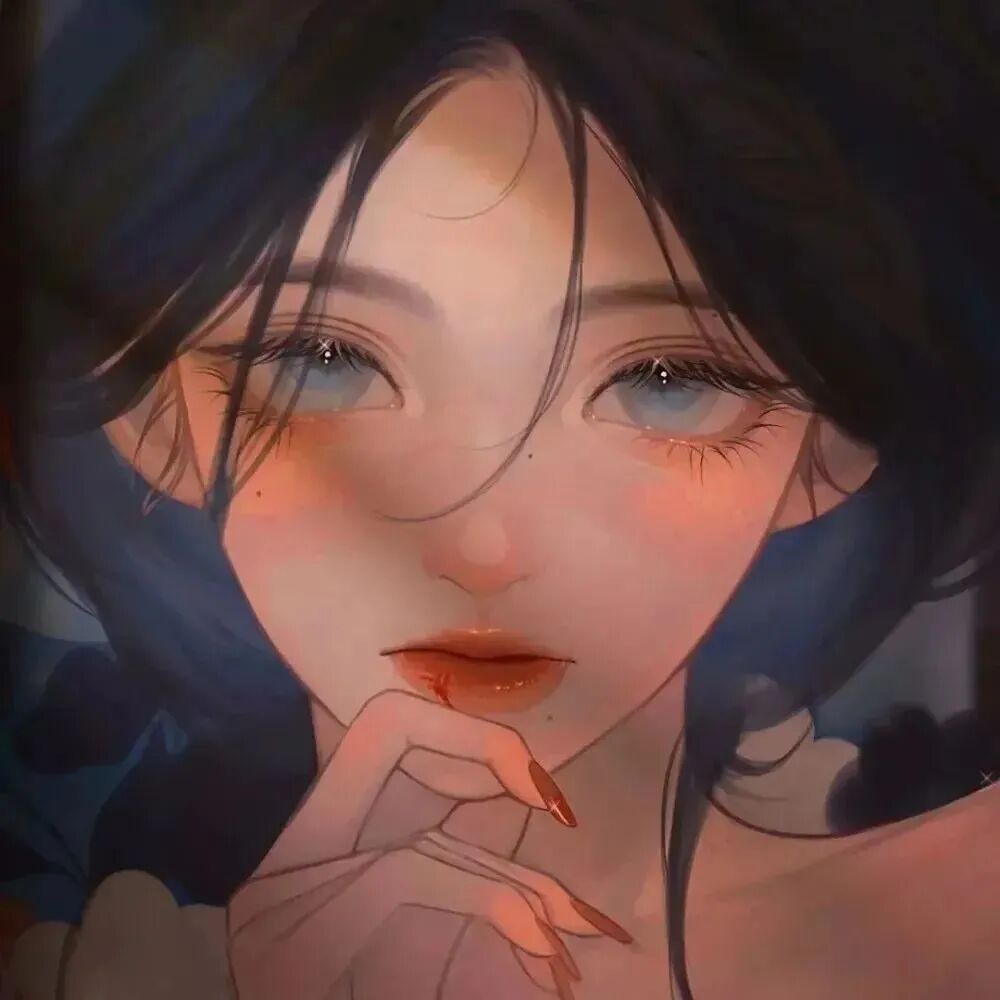 插画动漫头像女