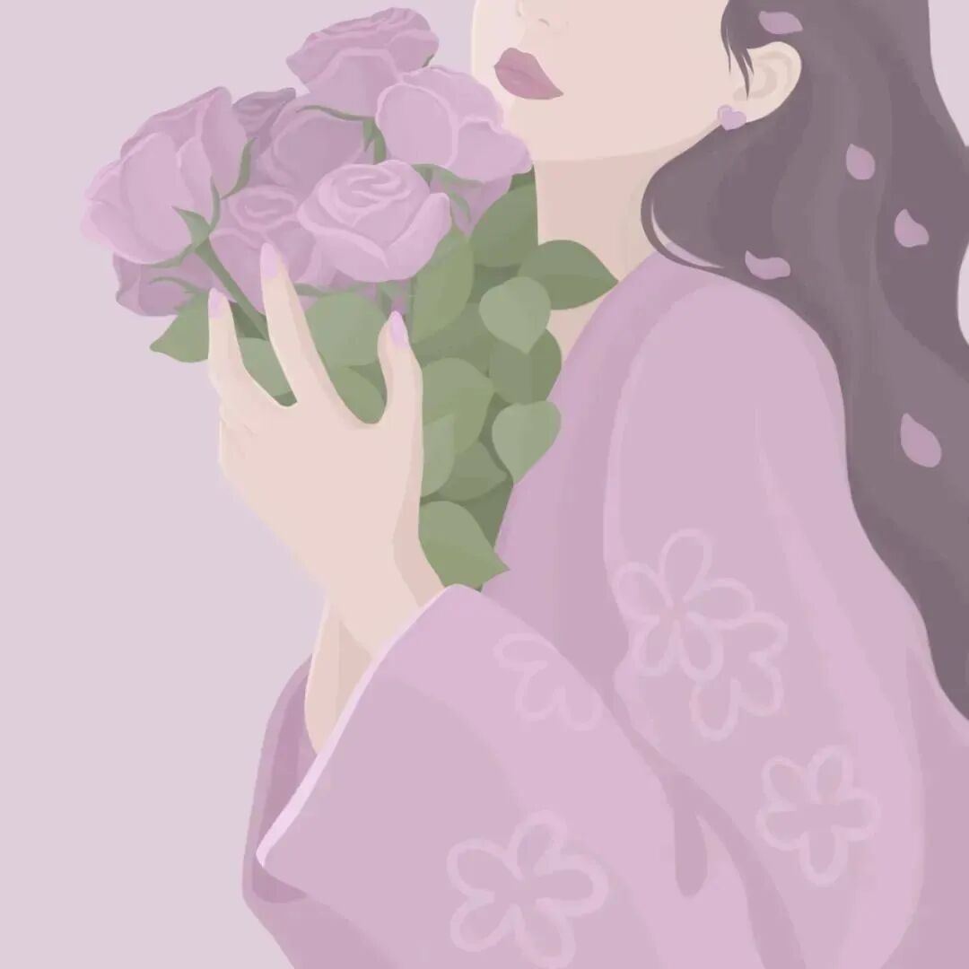 xhshouhuiqinglvtg鲜花手绘情侣头像