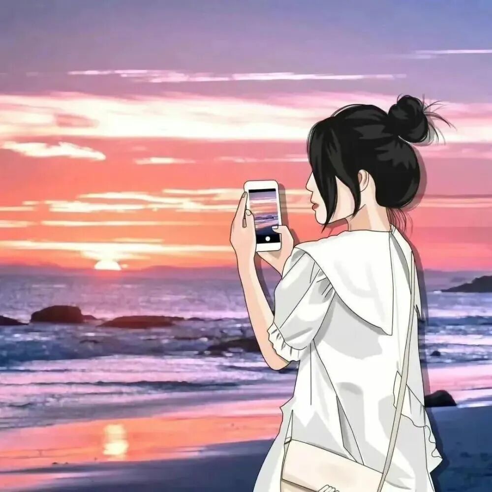 shouhuiqinglvtoued自拍手机手绘情侣头像