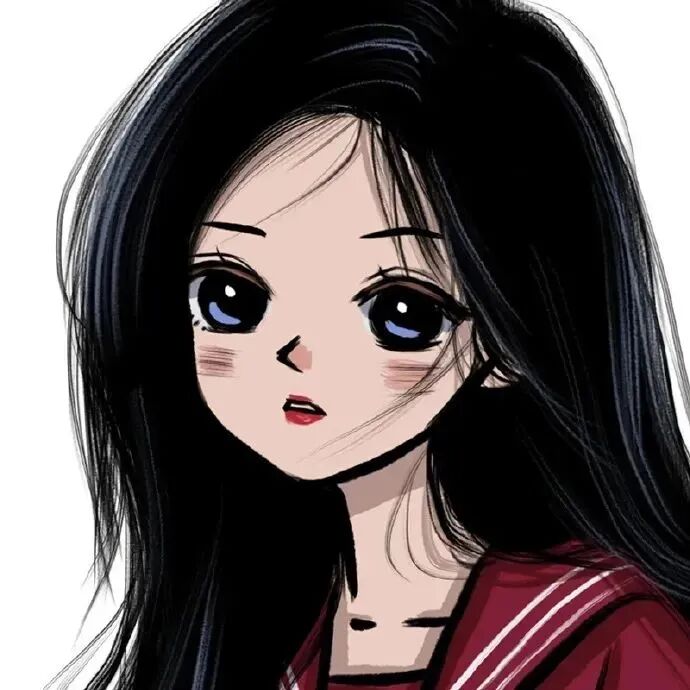 手绘动漫头像女