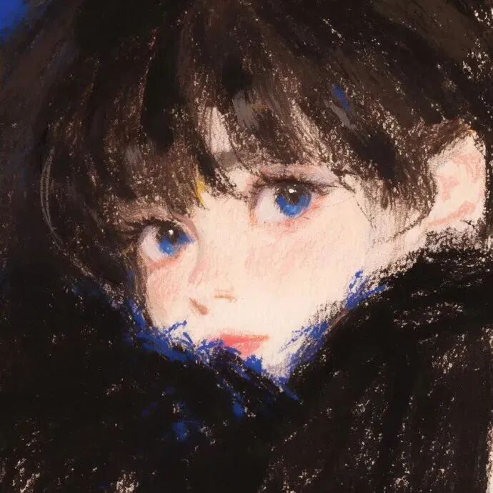 插画动漫头像女