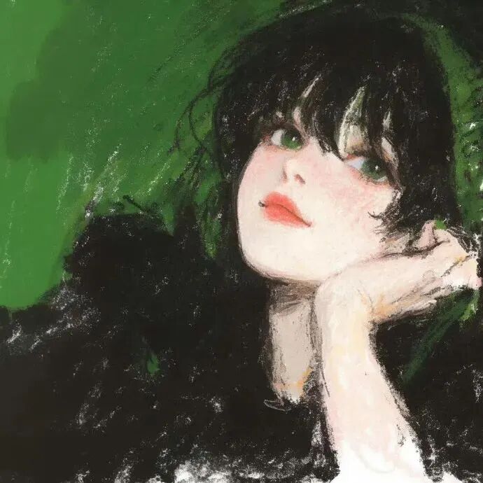 插画动漫头像女