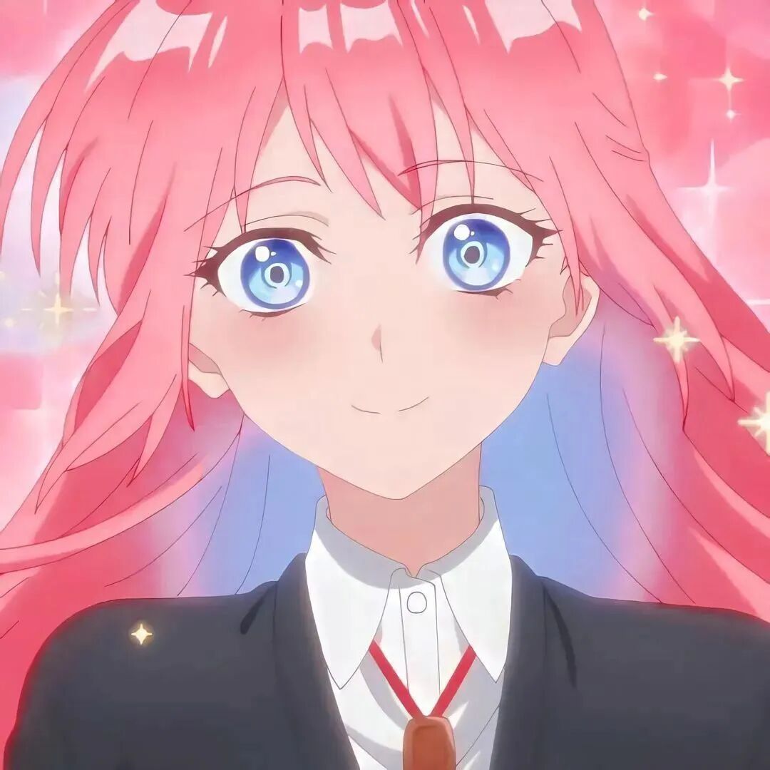 粉色系动漫头像女