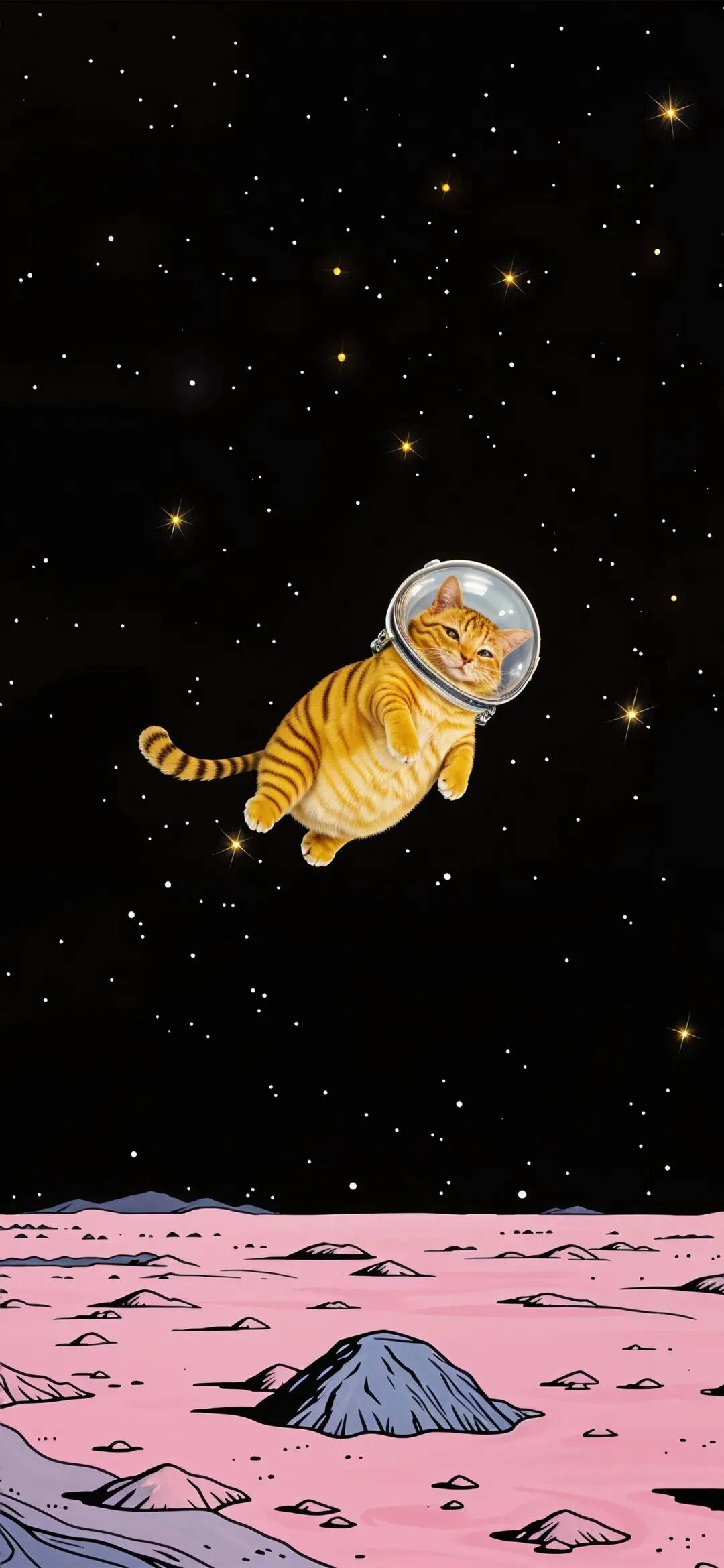 可爱猫咪插画壁纸
