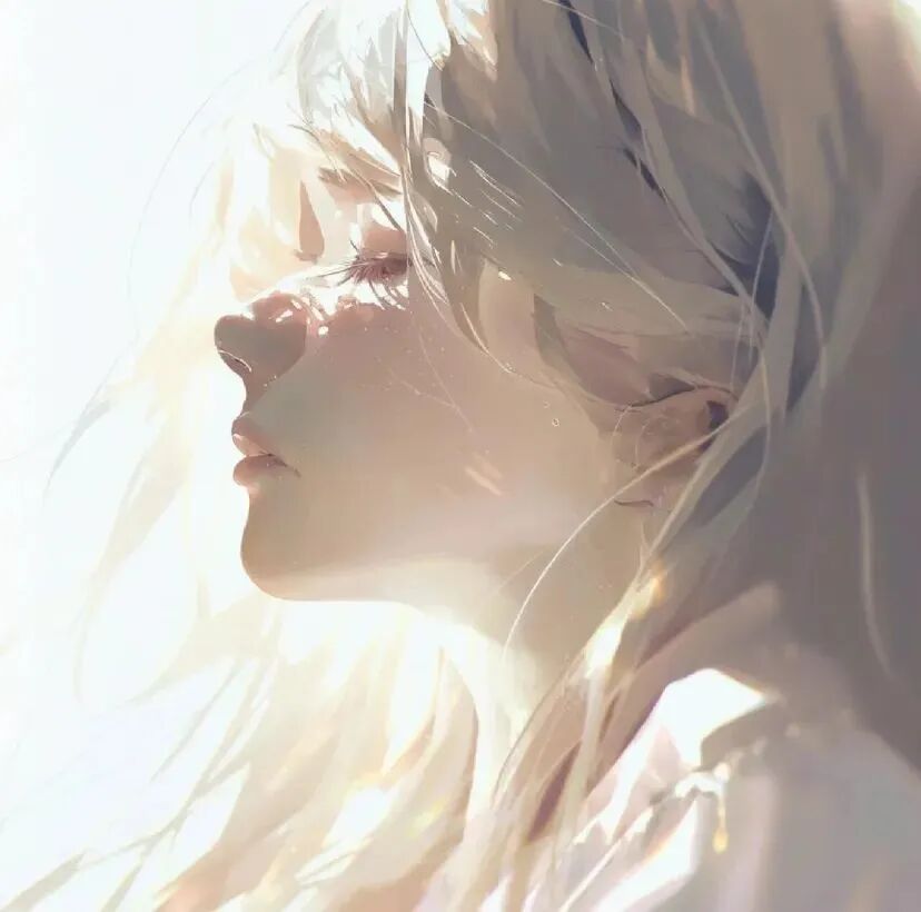 光感动漫头像女