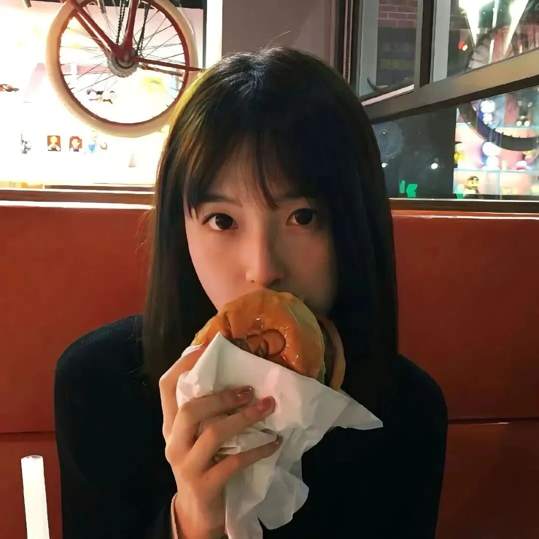 吃饭小众女生头像