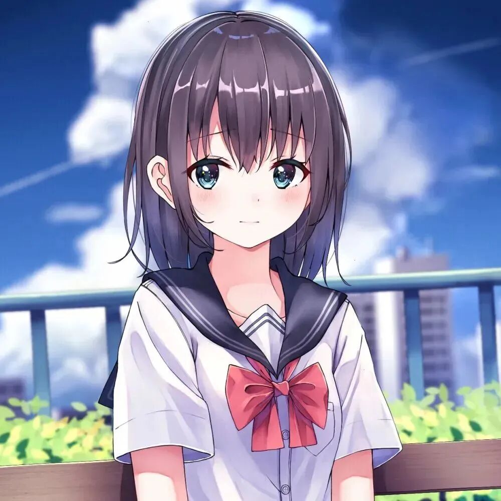 学院风动漫头像女