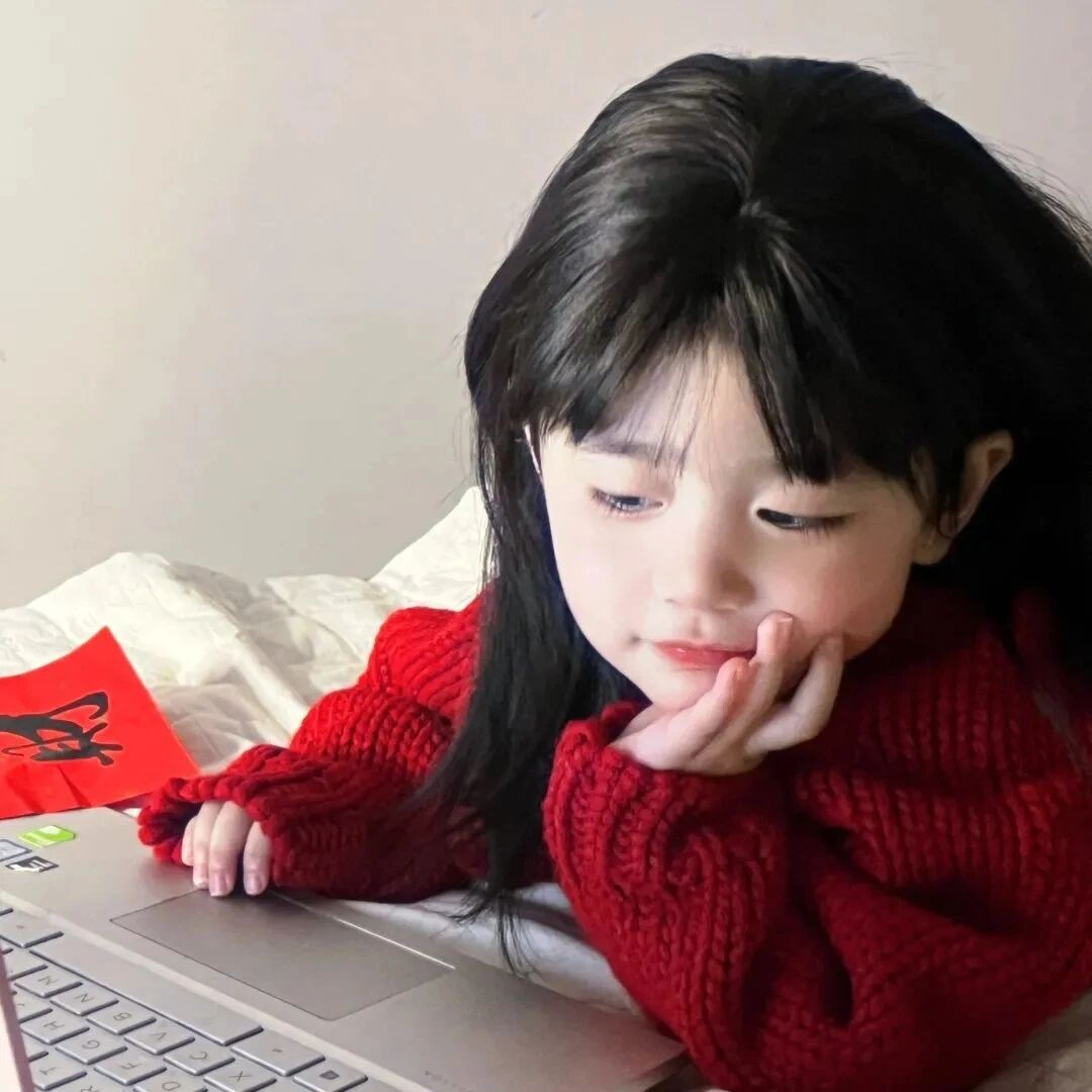办公新年小女孩萌娃头像