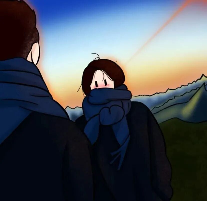 yhngsnebgchaqixi插画情侣头像