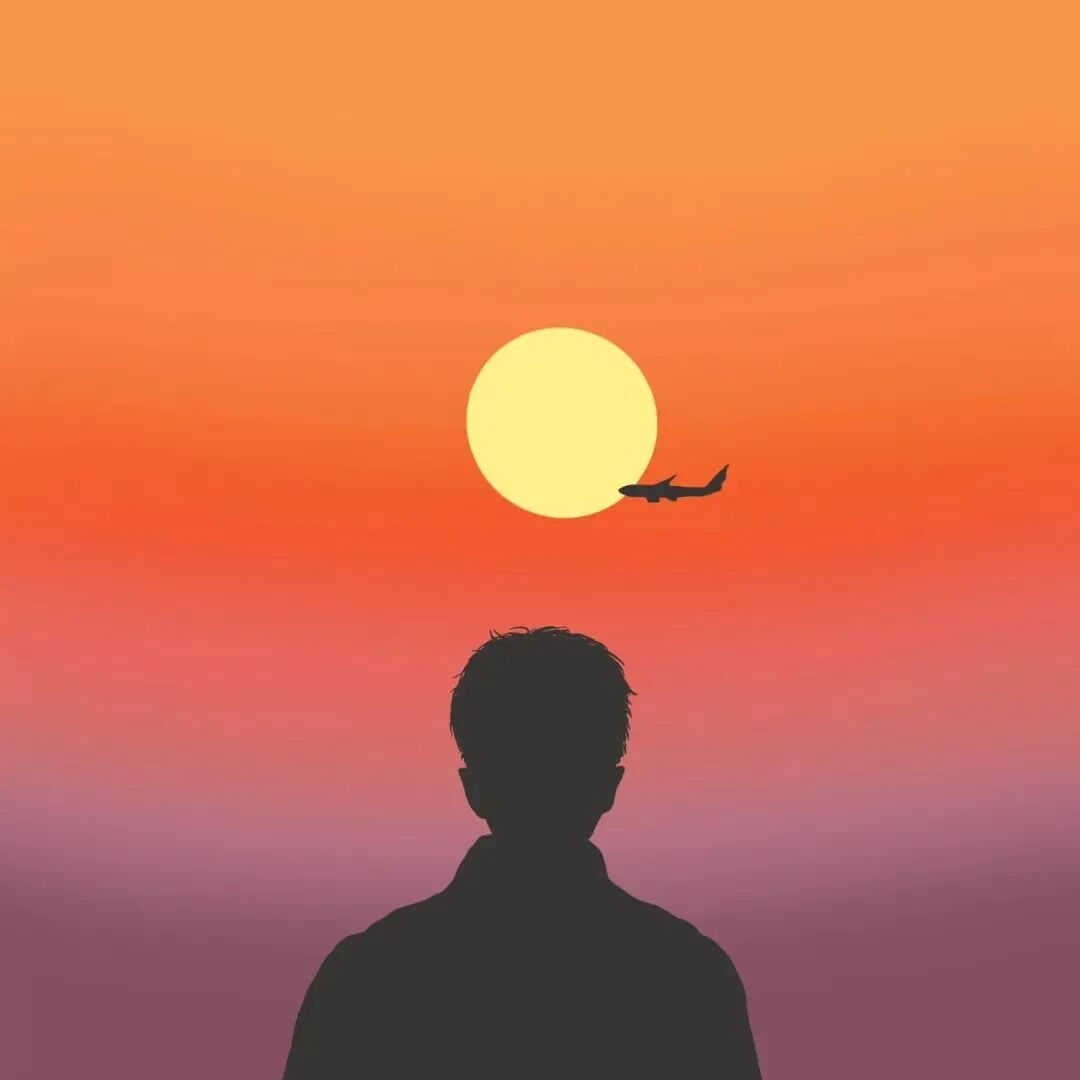 taiyangchahuaqixi插画情侣头像