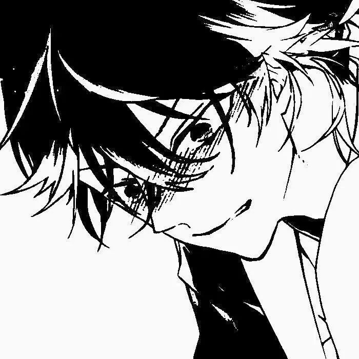 动漫 动漫头像 动漫男头 动漫头像男 黑白动漫头像 黑白动漫