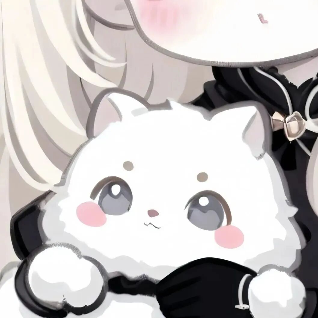 dsvcbmlianren对象不是人抱着猫咪动漫情侣头像