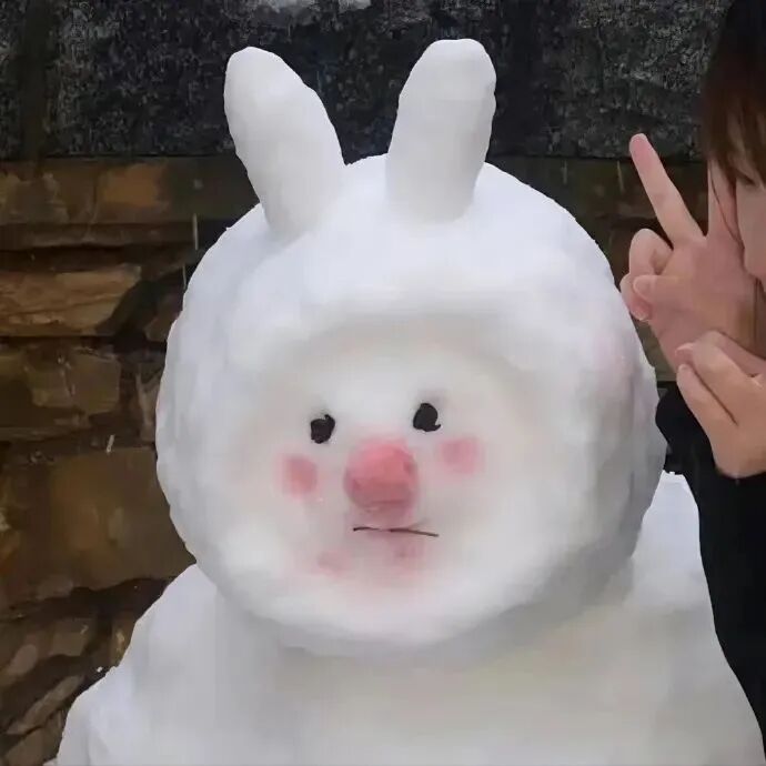 bsrenxuerenlianren对象不是人冬天雪人动漫情侣头像