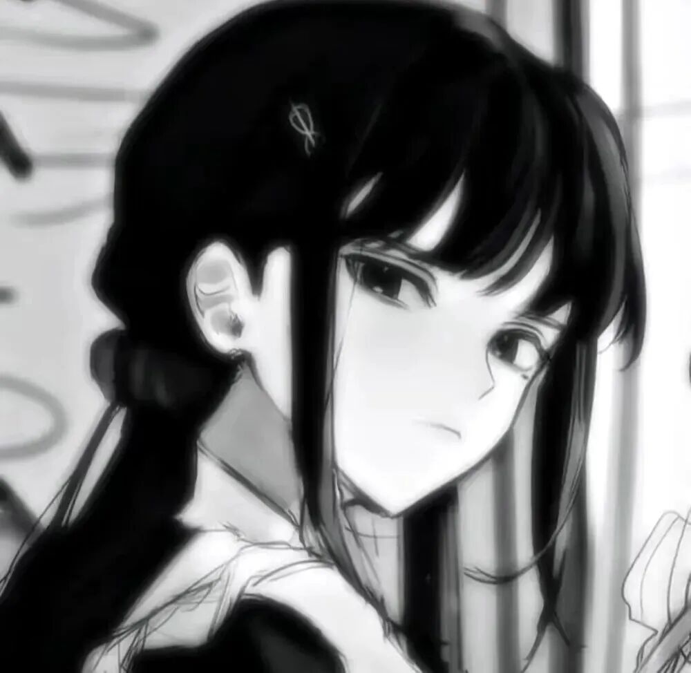 动漫头像  动漫女 动漫女头  黑白 黑白动漫头像 黑白动漫女