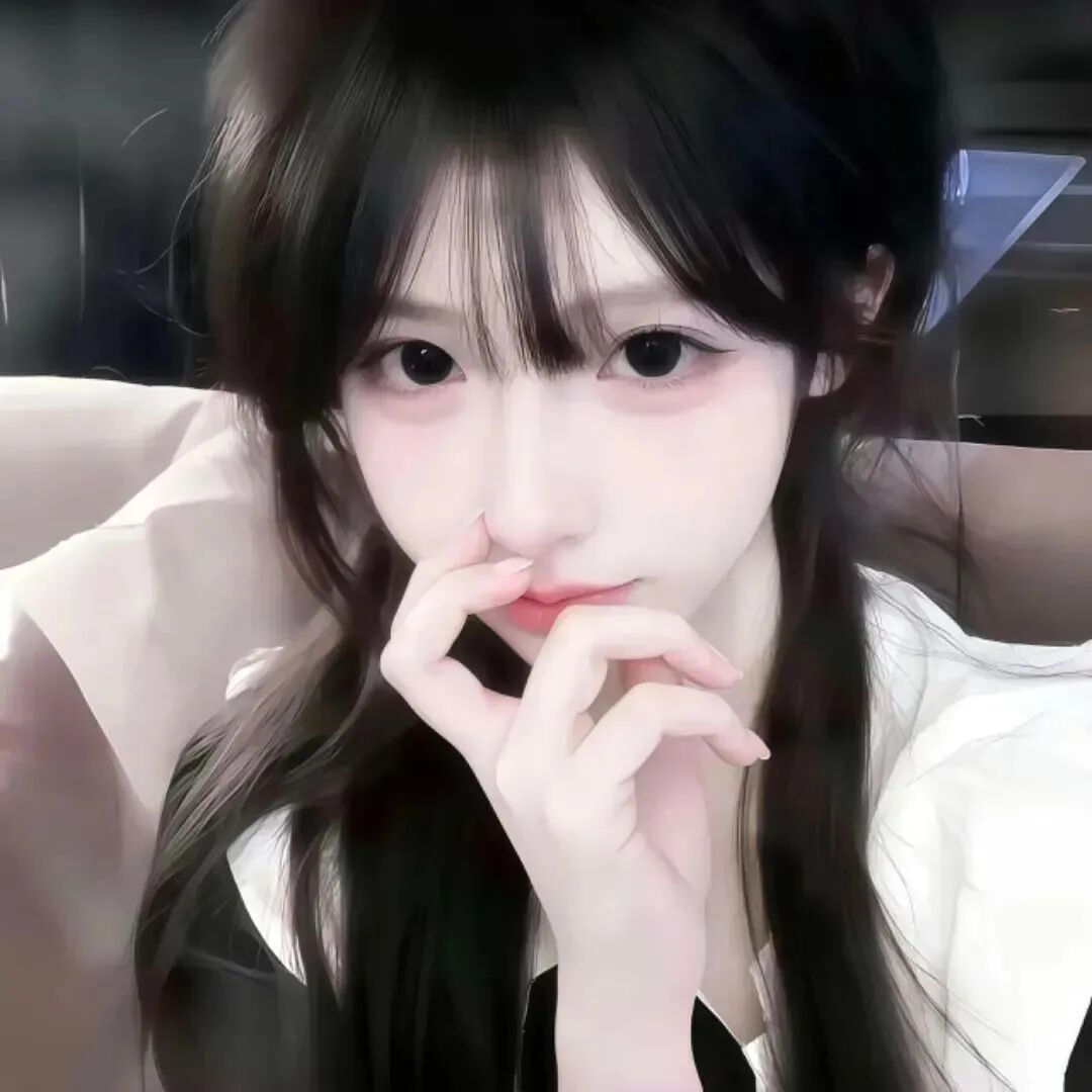 捂嘴纯欲女生头像