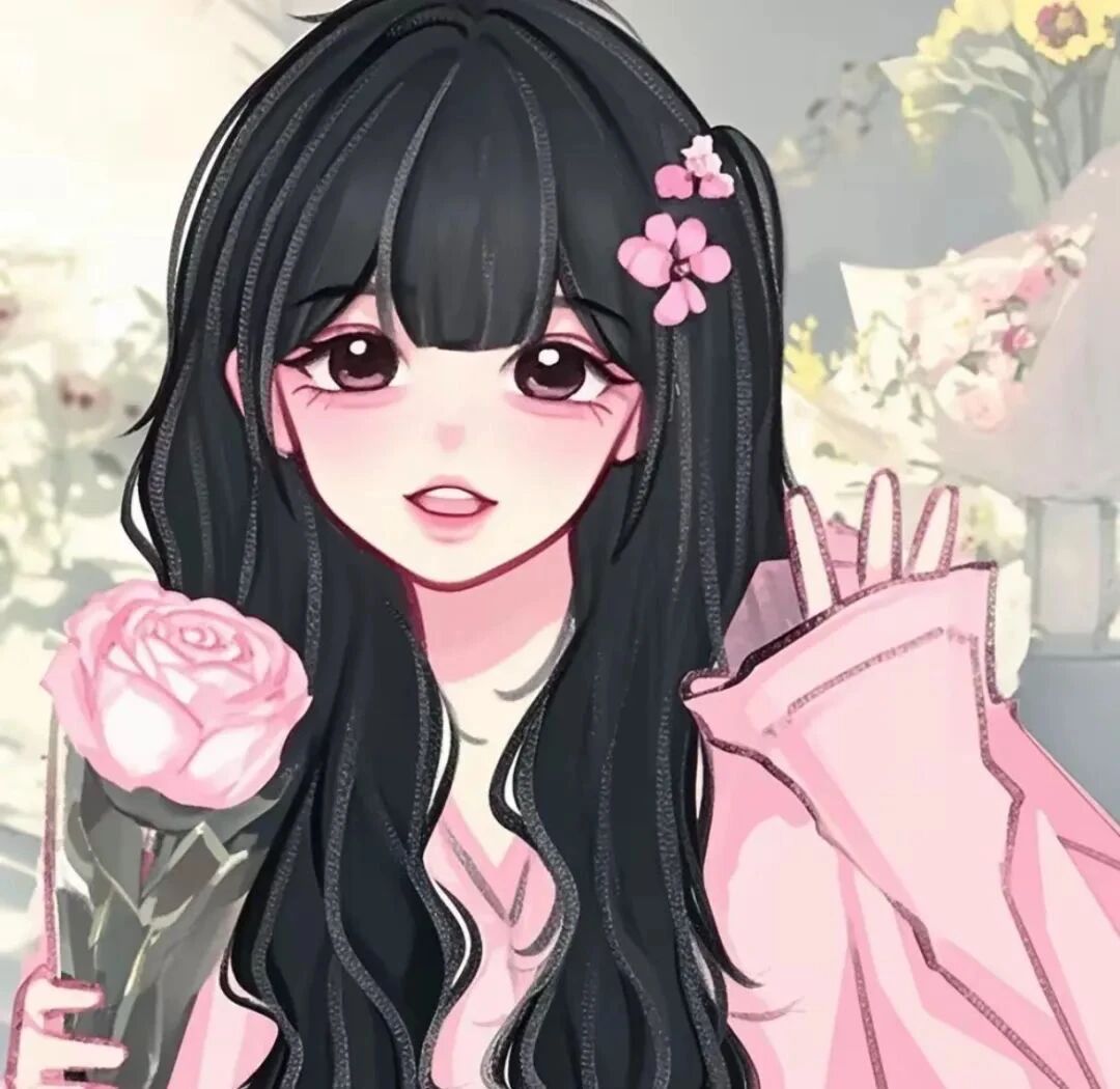 hyaerduokanbhdxcygkaihei鲜花二人闺蜜头像手绘闺蜜头像