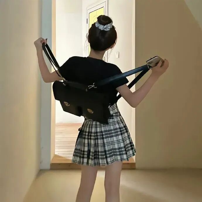 学院风甜妹不露脸女生头像