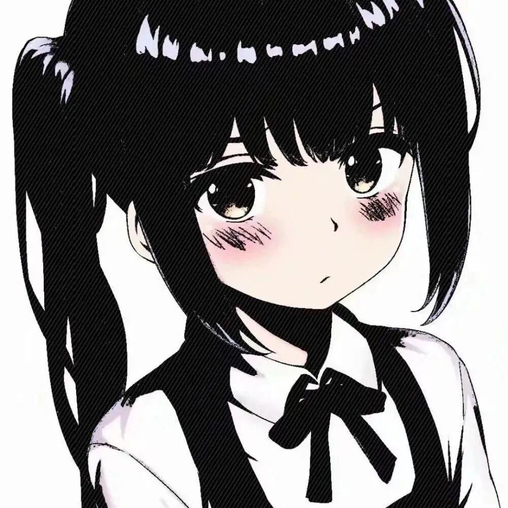 动漫头像  动漫女 动漫女头  黑白 黑白动漫头像 黑白动漫女 动漫头像女