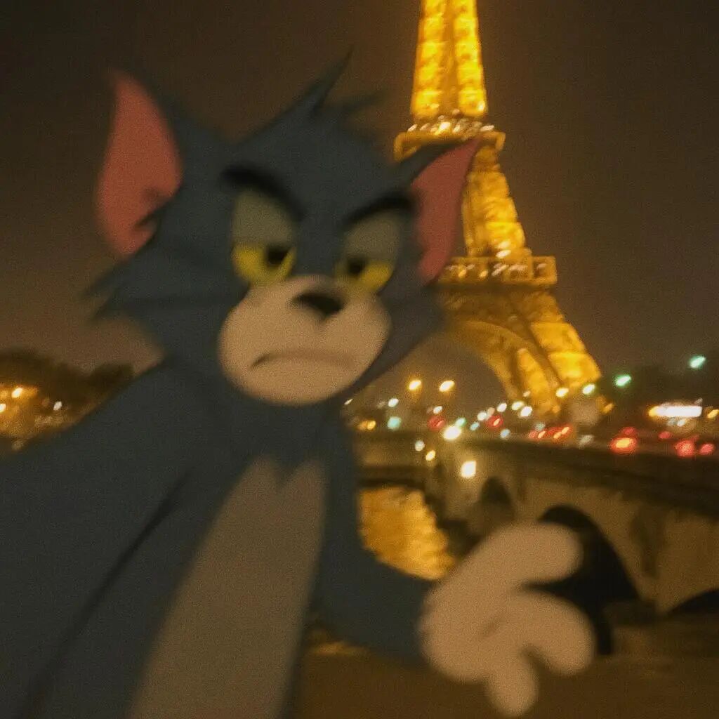 可爱猫和老鼠汤姆卡通头像