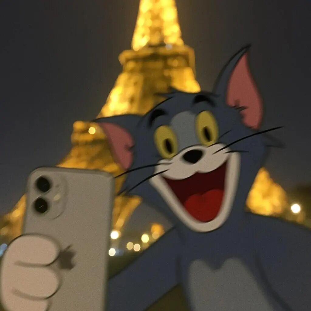 可爱猫和老鼠汤姆卡通头像