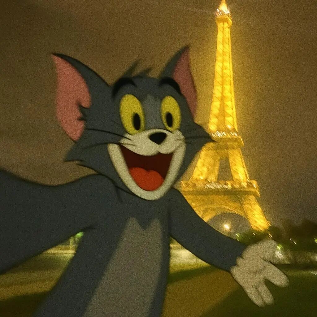 可爱猫和老鼠汤姆卡通头像