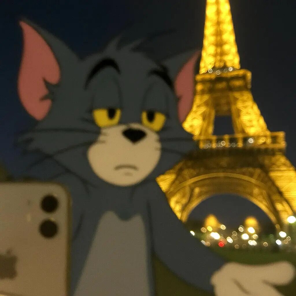可爱猫和老鼠汤姆卡通头像