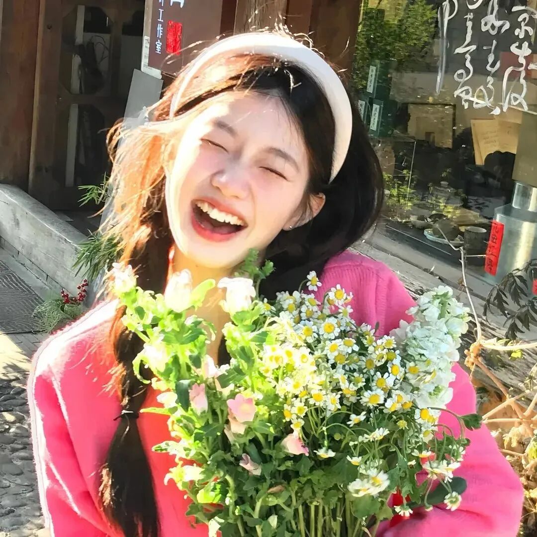 小清新鲜花甜妹女生头像