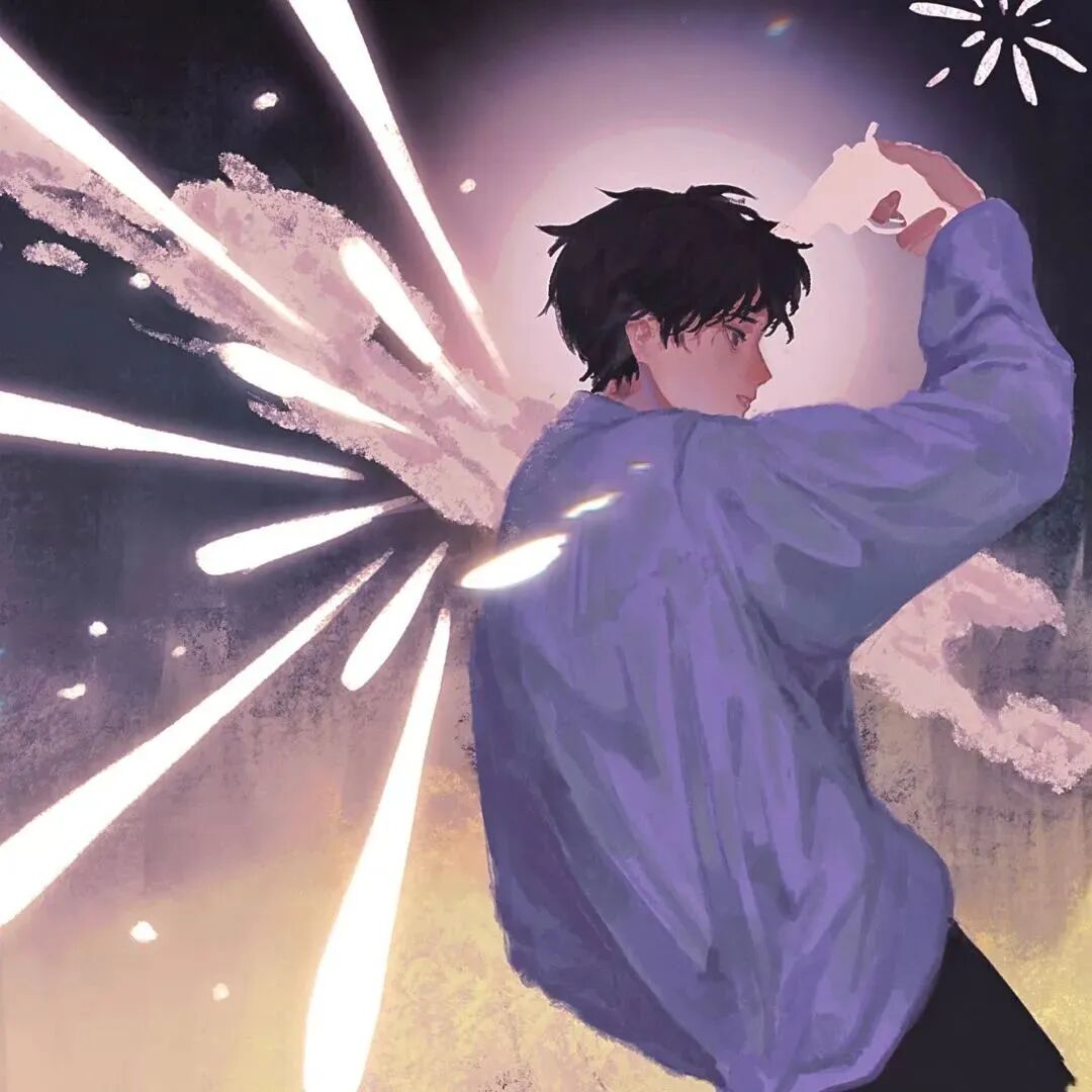 烟花个性动漫头像男