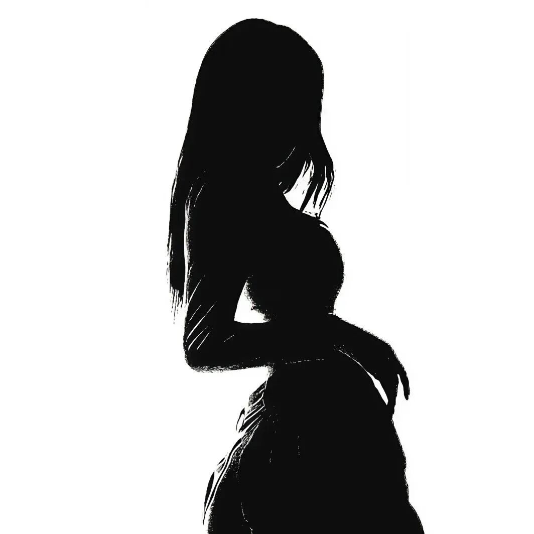 黑白气质不露脸女生头像