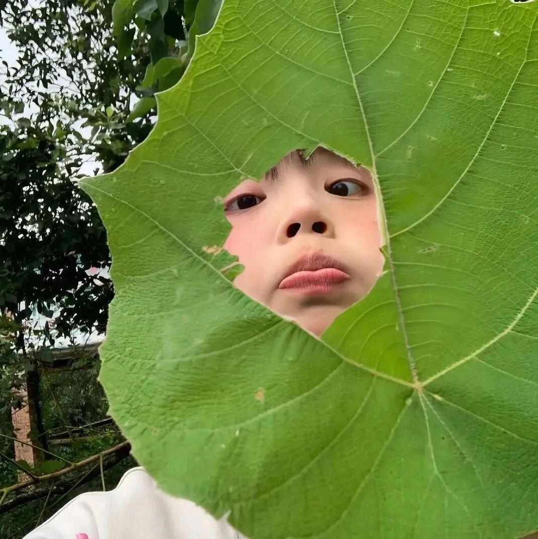 树叶小清新女生头像