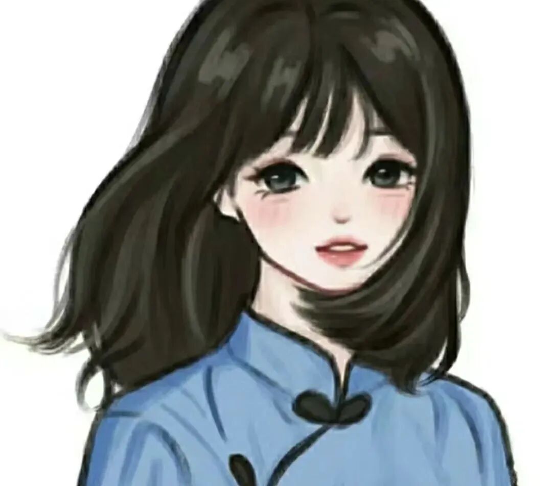 文艺手绘动漫头像女