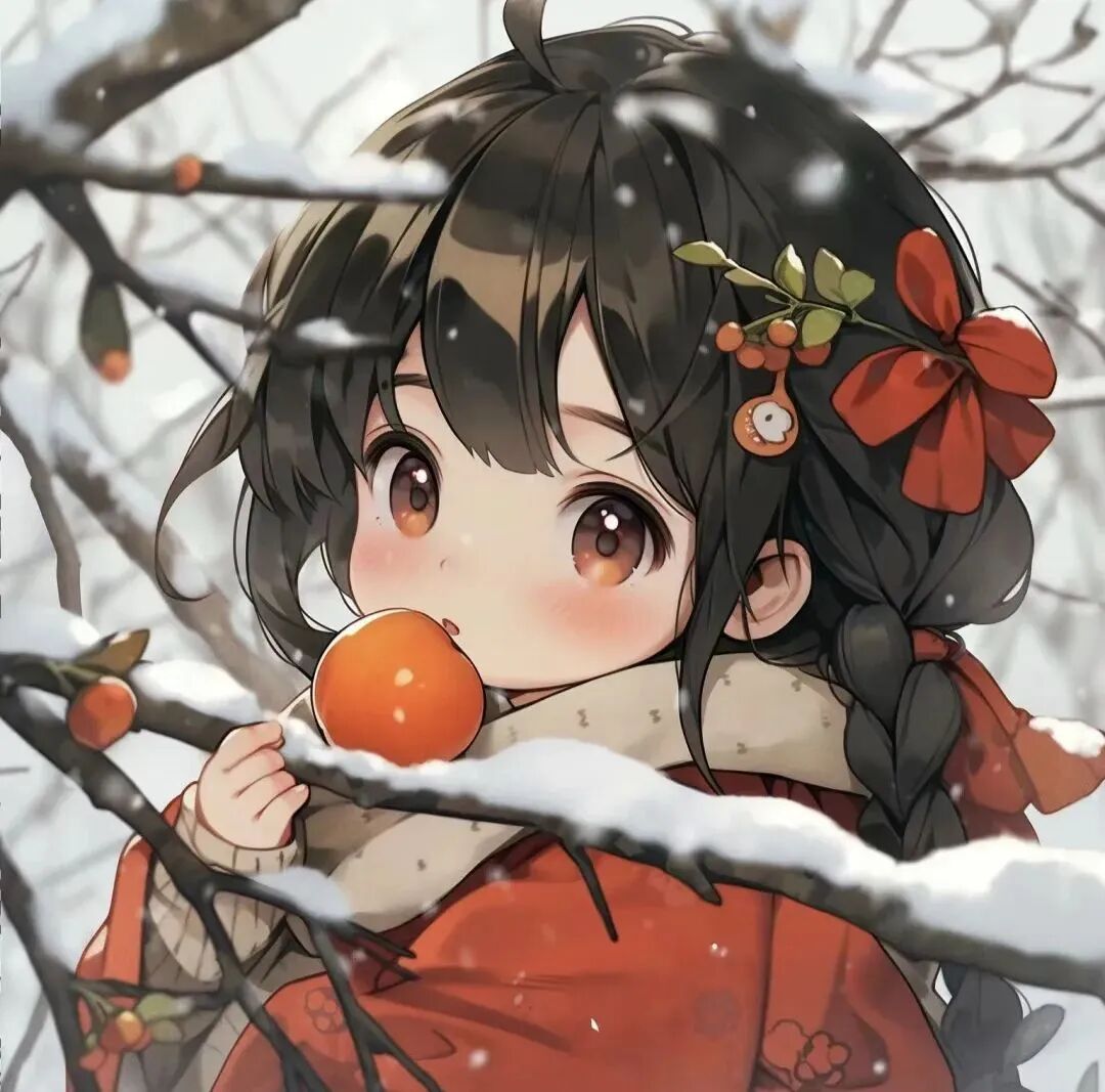 xinniandongjiemei新年冬天六人闺蜜头像动漫闺蜜头像