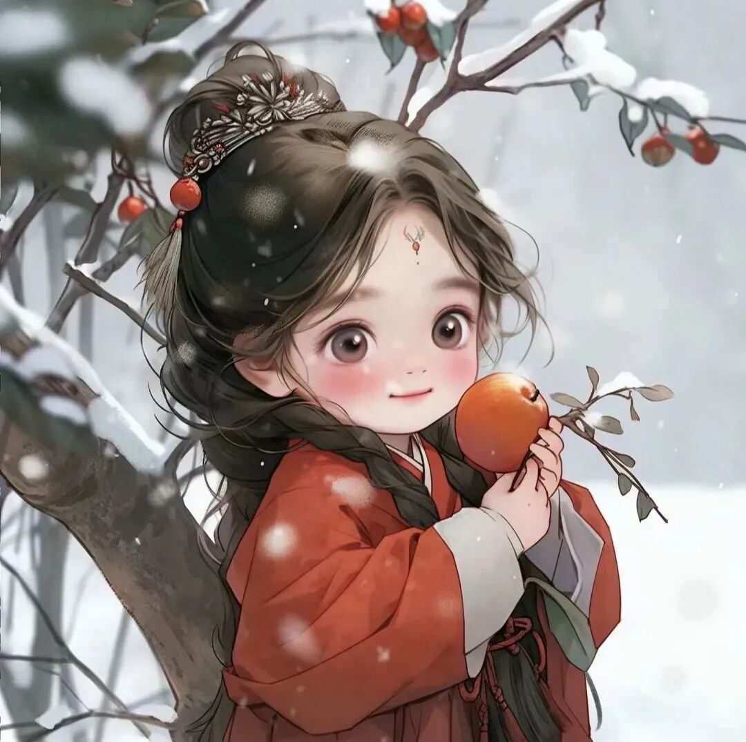 xinniandongjiemei新年冬天六人闺蜜头像动漫闺蜜头像
