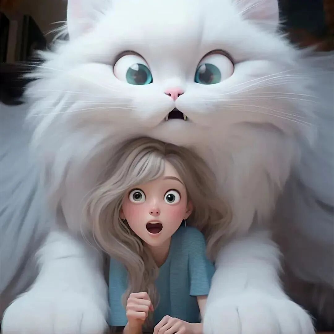爱宠猫咪立体3D动漫头像女