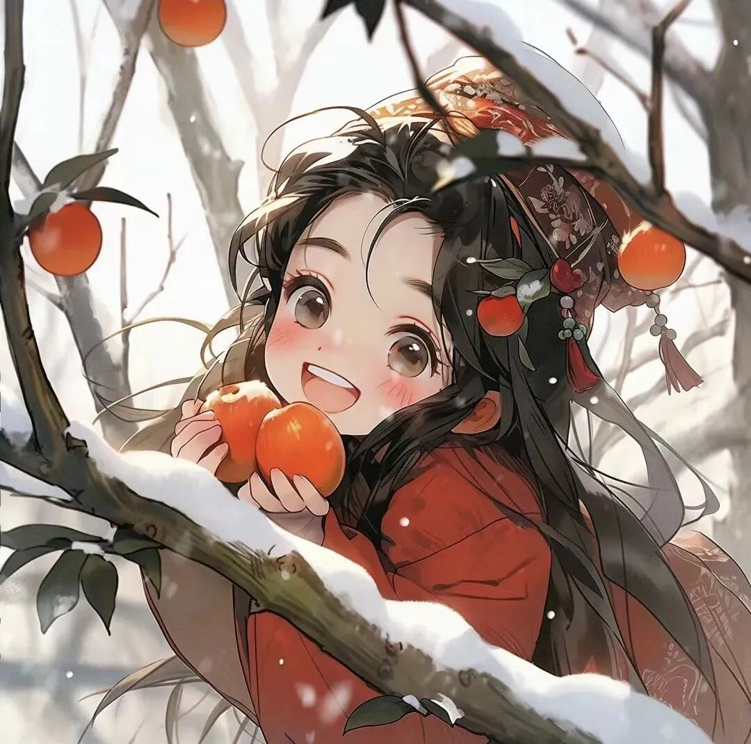 xinniandongjiemei新年冬天六人闺蜜头像动漫闺蜜头像