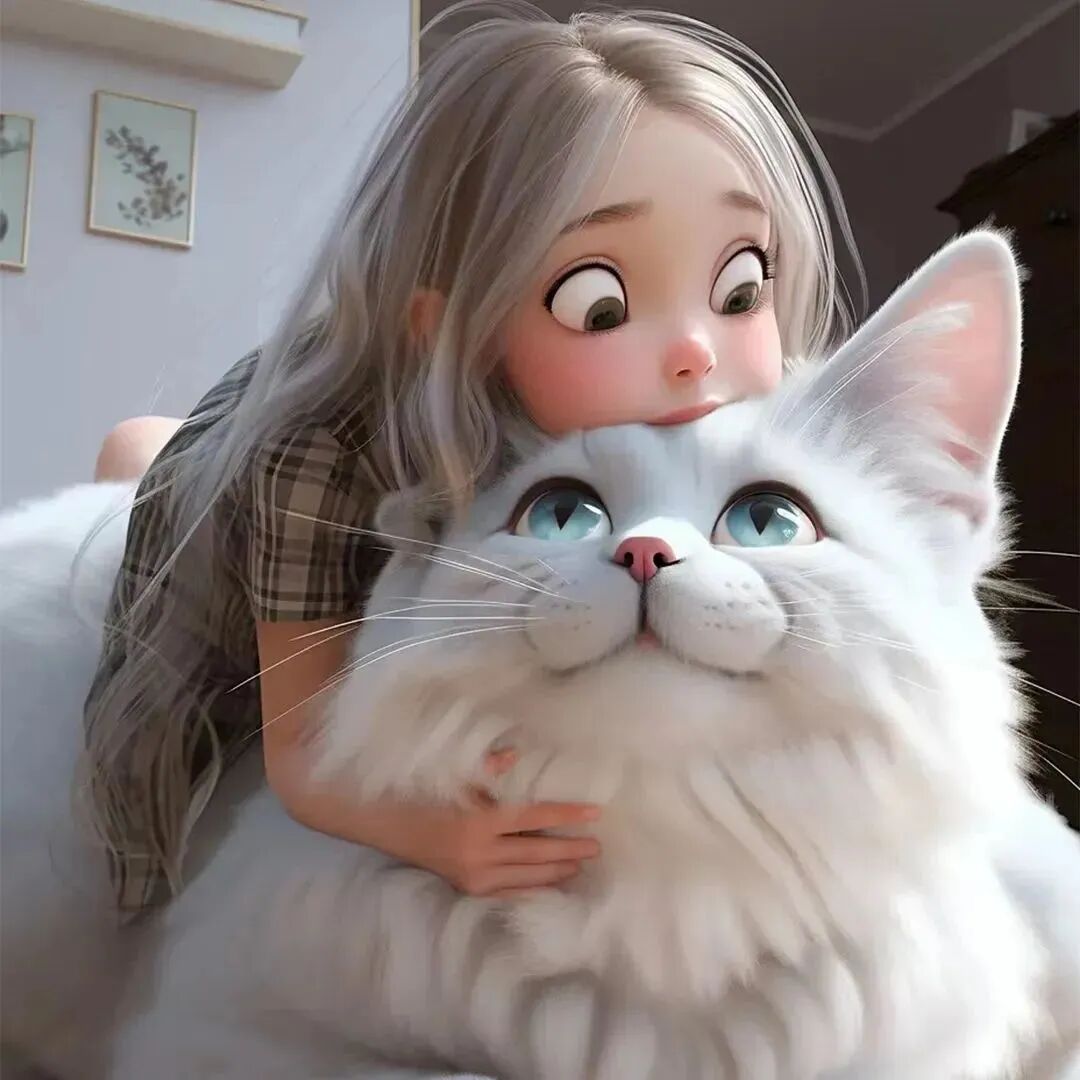 爱宠猫咪立体3D动漫头像女