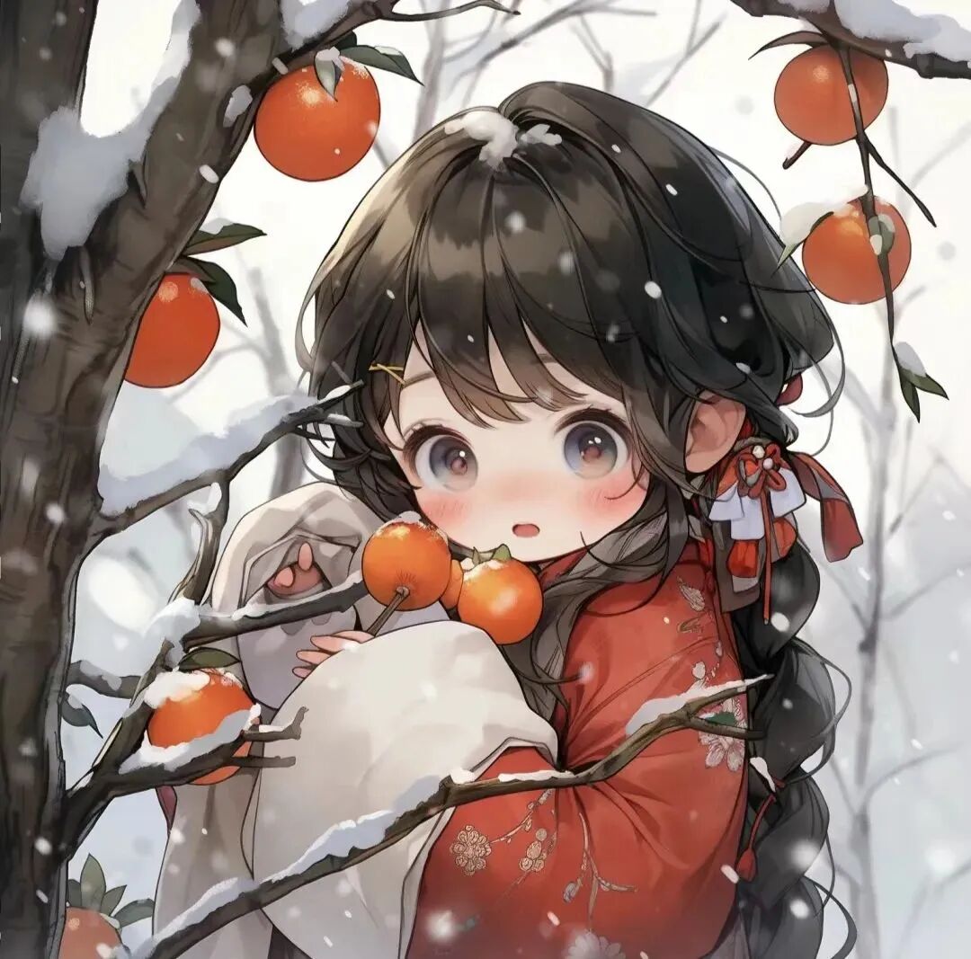 xinniandongjiemei新年冬天六人闺蜜头像动漫闺蜜头像