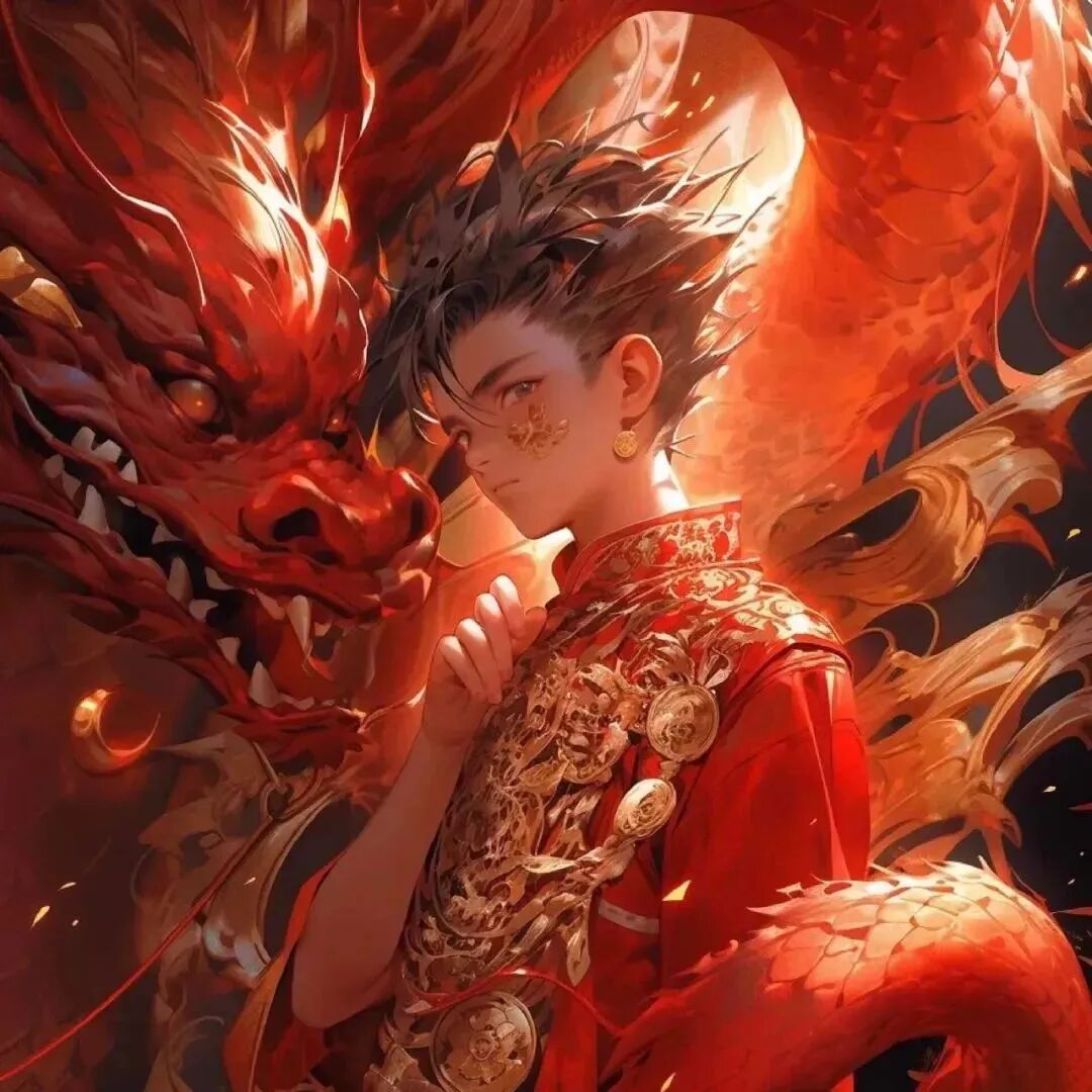xinnianxuankuaiqing新年龙年炫酷动漫情侣头像